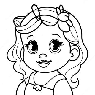 Baby Disney Princess Coloring Page 5272-4227