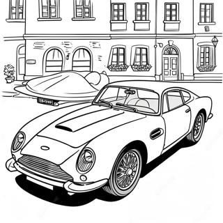 Classic Aston Martin Sports Car Coloring Page 52737-43862