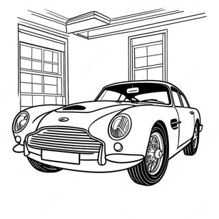 Classic Aston Martin Sports Car Coloring Page 52737-43863