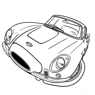 Classic Aston Martin Sports Car Coloring Page 52737-43864