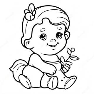 Adorable Baby Belle Coloring Page 5273-4232