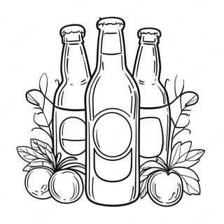 Craft Beer Bottle Coloring Page 52757-43874