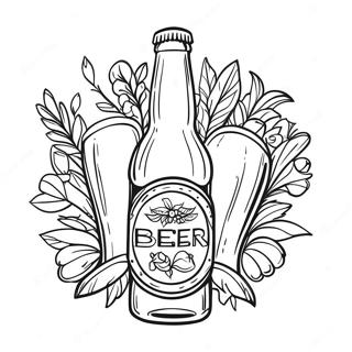 Craft Beer Bottle Coloring Page 52757-43876