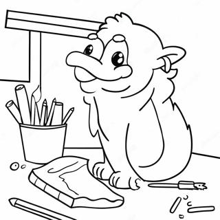 Morning Work Coloring Page 52766-43878