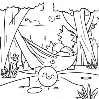 Sunny Morning Scene Coloring Page 52767-43885