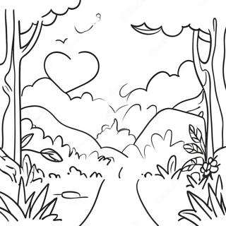 Sunny Morning Scene Coloring Page 52767-43886