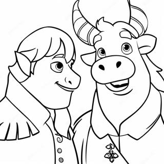 Kristoff And Sven Coloring Page 52786-43900