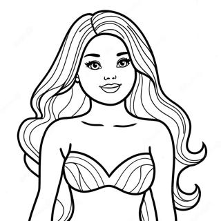 Barbie Swimsuit Coloring Pages