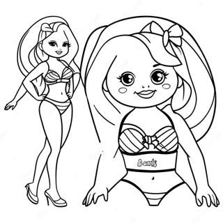 Barbie Swimsuit Coloring Page 52806-43918