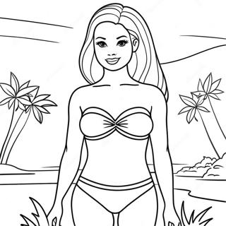 Barbie Swimsuit Coloring Page 52806-43919