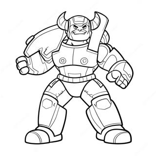 Striker Eureka In Battle Coloring Page 52827-43938