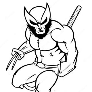 Wolverine Animal Coloring Page 52866-43964