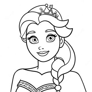 Elsa Christmas Coloring Page 52886-43975