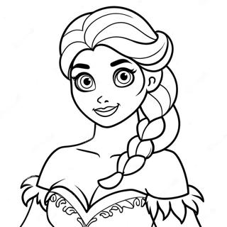 Elsa Christmas Coloring Page 52886-43976