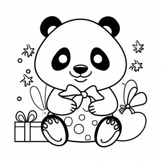 Christmas Panda Coloring Page 52896-44015