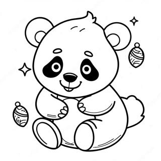 Christmas Panda Coloring Page 52896-44016