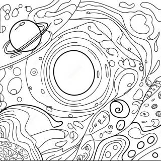 Galactic Space Scene Coloring Page 52907-44006