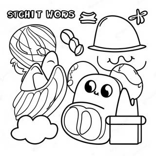 2nd Grade Sight Words Coloring Page 52916-43999