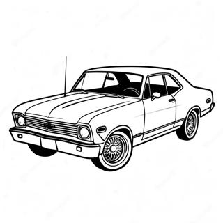 Chevy Nova Classic Car Coloring Page 52926-43991