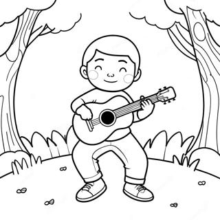 Cool Boywithuke Playing In The Park Coloring Page 52957-44046