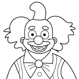 Krusty The Clown Coloring Pages