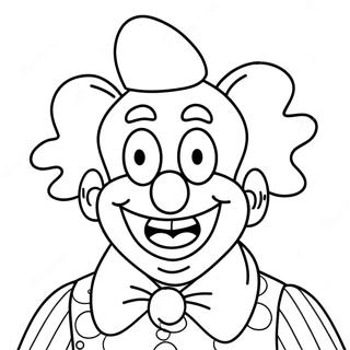 Krusty The Clown Coloring Page 52996-44066