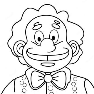 Krusty The Clown Coloring Page 52996-44068