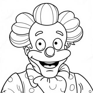 Krusty The Clown Coloring Pages