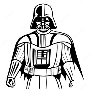 Darth Vader With Lightsaber Coloring Page 52-46