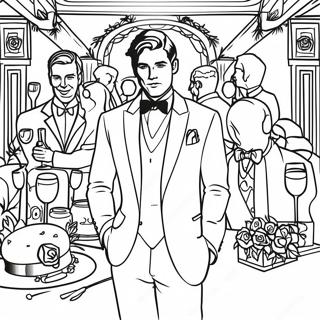 Gatsby S Lavish Party Coloring Page 53007-44085