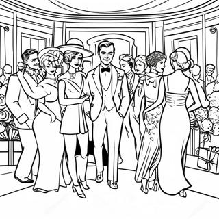 Gatsby S Lavish Party Coloring Page 53007-44088