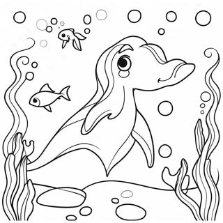 Barbie And Dolphins Underwater Adventure Coloring Page 53067-44122