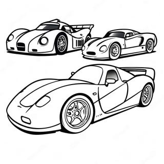 Fast Race Cars Coloring Page 53077-44129