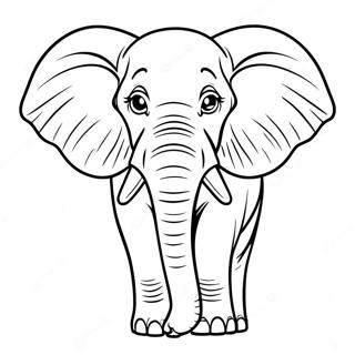 African Elephant Coloring Pages