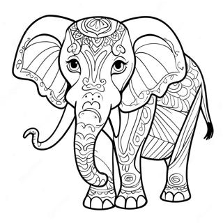 African Elephant Coloring Page 53086-44138