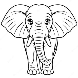 African Elephant Coloring Page 53086-44140