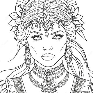 Dark Beauty Coloring Page 53106-44158