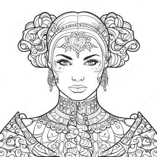 Dark Beauty Coloring Page 53106-44159