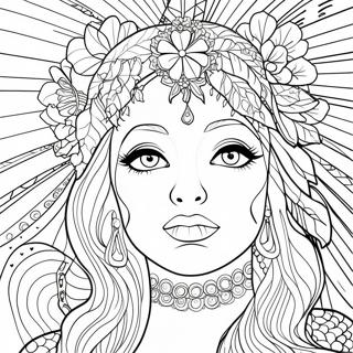 Dark Beauty Coloring Page 53106-44160