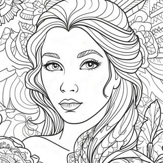 Dark Beauty Coloring Pages