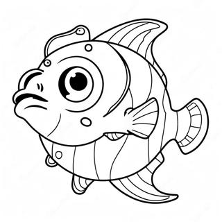 Cute Angler Fish With Big Eyes Coloring Page 53127-44171