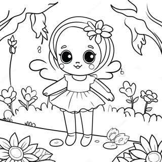 Whimsical Fairycore Garden Coloring Page 53137-44176