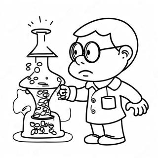 Exciting Scientific Experiment Coloring Page 53157-44195