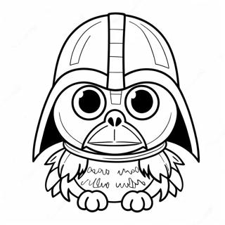 Darth Vader Angry Bird Coloring Page 53177-44203