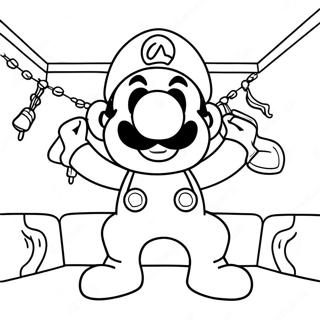 Luigi S Mansion Coloring Page 53186-44199