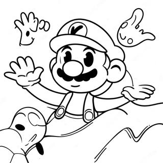 Luigi And Ghosts Coloring Page 53187-44217