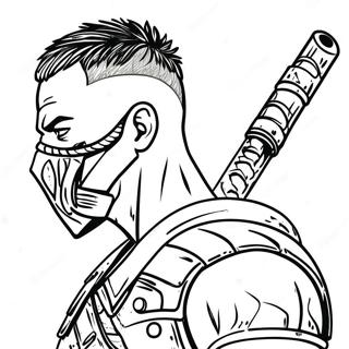 Fierce Mad Max Warrior Coloring Page 53197-44225