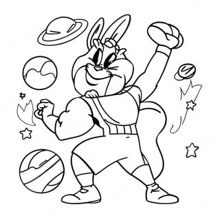 Space Jam Coloring Page 531-422