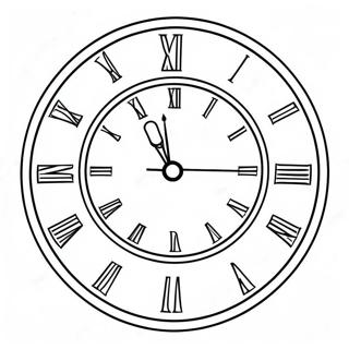 Telling Time Clock Coloring Page 53206-44246