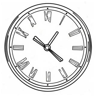 Telling Time Clock Coloring Page 53206-44247